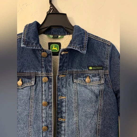 John Deere Boys Denim Trucker Jacket, Medium (8) - Picture 2 of 6